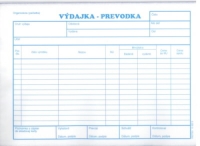 výdajka - prevodka
