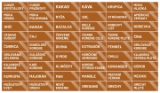 Nálepky na koreničky obdĺžnik 832 - hnedá