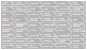Nálepky na koreničky obdĺžnik 835 - sivá