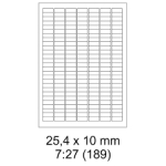 PRINT Etikety samolepiace 25,4 x 10 mm