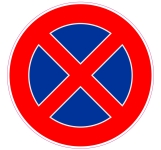 Piktogram ZÁKAZ ZASTAVENIA