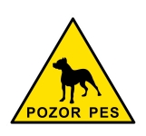 Piktogram POZOR PES