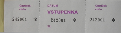Vstupenka 3 - dielna, IGAZ
