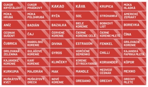 Nálepky na koreničky obdĺžnik 831 - červená