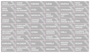 Nálepky na koreničky obdĺžnik 835 - sivá