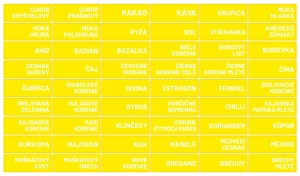 Nálepky na koreničky obdĺžnik 906 - žltá