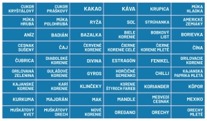 Nálepky na koreničky obdĺžnik 914 - modrá