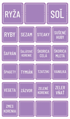 Nálepky na koreničky štvorec 1602 - svetlofialová