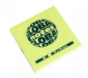 Bločky lepiace 75 x 75 mm neón zelený