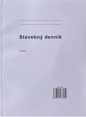 Stavebný denník 75 listov - číslovaný (samoprepis)
