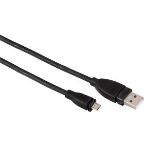 micro USB 2.0 kábel typ A - micro B, 0,25 m, čierny, blister vypredaj