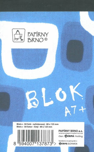 Blok čistý A7