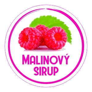 Nálepky QF na sirup MALINOVÝ