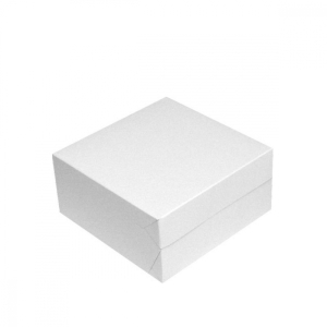 Krabica tortová 250x250x100mm pevná biela