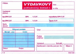 Výdavkový pokladničný doklad NOVÝ