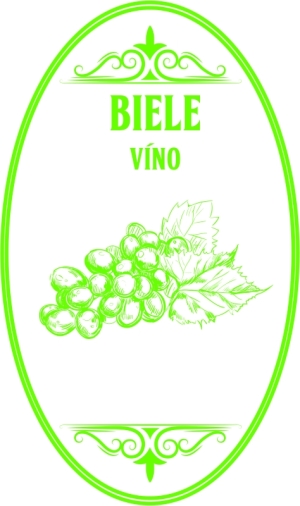 BIELE VÍNO - jednofarebná grafika