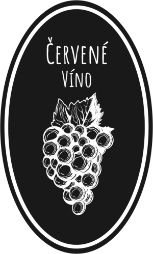 ČERVENÉ VÍNO - čiernobiela grafika