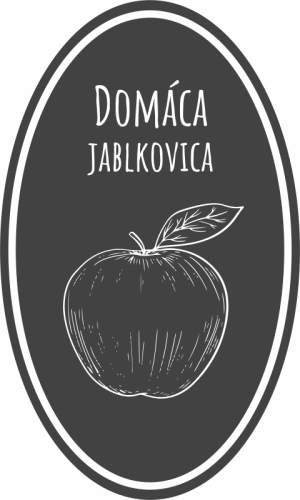 JABLKOVICA ČERVENÁ - čiernobiela grafika