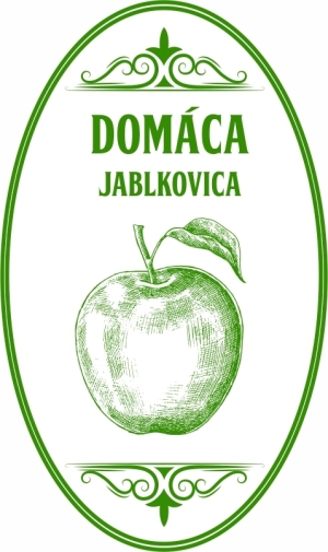 JABLKOVICA ZELENÁ - čiernobiela grafika