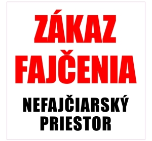 Piktogram NEFAJČIARSKY PRIESTOR