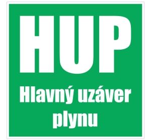Piktogram HLAVNÝ UZÁVER PLYNU