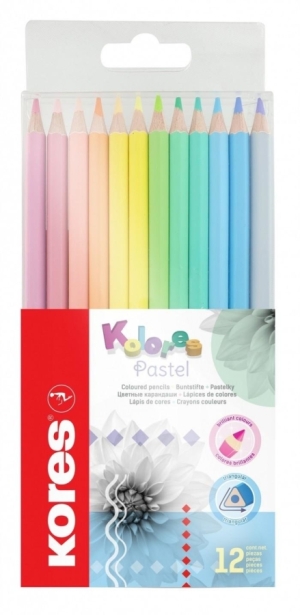 Pastelky pastel trojhranné , 12ks*