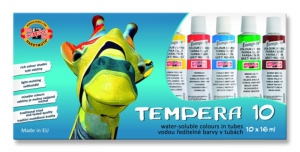 Temperové farby 10 ks