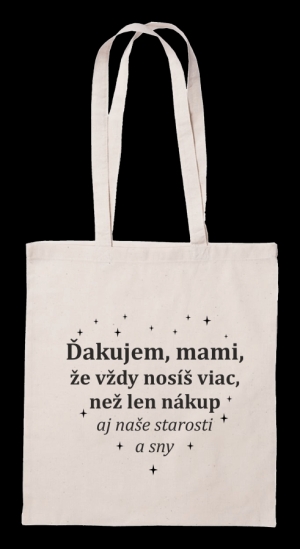 Taška bavlnená - ďakujem mami