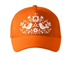 Unisex šiltovka s vlastnou potlačou - ORANŽOVÁ