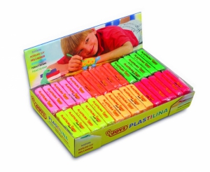 Plastelína hranol neón 1 ks