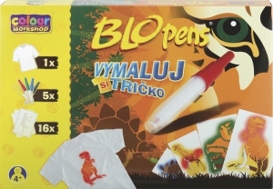 Fúkacie fixy Vymaľuj si tričko 5 ks