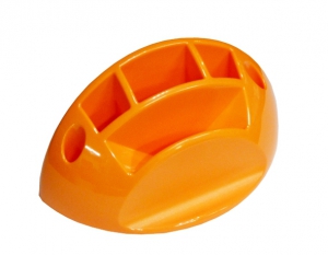 ICO Stojan na perá plast. - oranžový