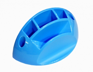 ICO Stojan na perá plast. - svetlomodrý